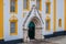 Entrance to the Church of Santa Cruz with Manueline style portico, Terceira - Azores PORT