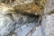 Entrance to famous Caleta negra cave on Fuerteventura