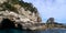 Entrance to a Grotto at the Italian Island of Capri