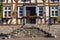 Entrance to a half-timbered house