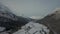 Entrance to the Harding ice field in Alaska