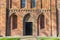 Entrance to the historic Nicolai church in Appingedam