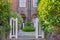 Entrance to a house on Chelsea park Garden south west London.