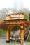 Entrance to the landmark Angels Flight in the Bunker Hill District