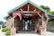 Entrance to Lockport Caves, where one can explore parts of the Erie Canal underground, Lockport, New York, 2018