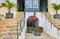 The entrance to Los Apostoles winery of Bodegas Tio Pepe, Jerez, Spain