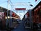 Entrance to the main street of Tan Jetty, the floating town of Georgetown, Malaysia