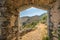 Entrance to maison du bandit near Feliceto in Corsica