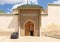 Entrance to the Mausoleum of Moulay Ismail in Meknes, Morroco.