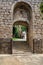 Entrance to medieval castle in Oropesa. Toledo. Spain