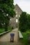 Entrance to medieval ruined St. Birgitta convent in Pirita region, Tallinn, Estonia