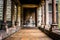 Entrance to an old cathedral in Boston, Massachusetts.