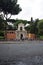 Entrance to Palatine Hill in Rome, Italy