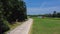 Entrance to rest area along highway interstate 10 (I-10) in Greenwood, Louisianan, USA