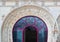 Entrance to Rossio Train Station in Lisbon, Portugal