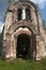 Entrance to the ruined church