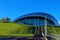 Entrance to the Sage, Gateshead, on a glorious autumn morning.