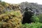 Entrance to the Shulgan-Tash cave in a national park in Bashkiria.