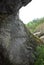 Entrance to the Shulgan-Tash cave in a national park in Bashkiria.