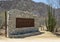 Entrance to the Sol de Mayo Ecological ranch, part of the Sierra de La Laguna Biosphere Reserve.