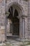 Entrance to St. Procopius Basilica in Trebitsch, Czech Republic