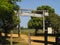 Entrance to Trans-Pantanal Highway in Brazil