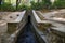 Entrance to tunnel on Loutanis river in Seven spring Epta Piges in forest near Kolymbia Rhodes, Greece