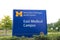 An entrance to The University of Michigan east medical campus board, UFM