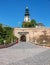 The entrance to the upper castle Nitra grad is decorated with sculptures of saints, Nitra, Slovakia