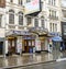 Entrance to Vaudeville Theatre on the Strand in West End district, London, United Kingdom