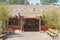 Entrance to the visitor center in Bandelier National Monument, New Mexico