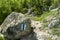 The entrance to the The womb cave also known as Utroba cave in Bulgaria