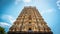 Entrance tower ( Gopuram) of Ekambareswarar Temple, Earth Linga Kanchipuram, Tamil Nadu, South India