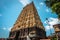 Entrance tower ( Gopuram) of Ekambareswarar Temple, Earth Linga Kanchipuram, Tamil Nadu, South India