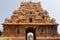 Entrance Tower Gopuram of Thanjavur Brihadisvara temple in Tanjore tamilnadu India