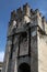 Entrance tower to Sirmione castle, Garda Lake, Italy