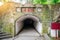 Entrance tunnel of Zhengwu shooting platform of Xiuying fort in Haikou Hainan China