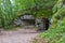 Entrance of Upper Military connection Tunnel between Fortress Kluze and Fort Hermann. Mining Tunnel for Izonso Front in Bovec,