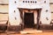 Entrance View to the Larabanga Mosque, oldest mosque in Ghana