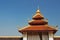 Entrance of Wat Phra That Luang, Laos temple