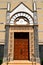 Entrance of the Wilshire Boulevard temple in Los Angeles