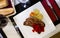 Entrecote with stewed peppers and potatoes