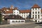 The entrence of the city FÃ¼ssen a touristic town in south Germany, bavaria