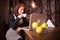 Entrepreneur woman enjoying her coffee in front of her laptop