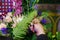 Entrepreneur woman working in the flower shop after being able to reopen