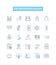 Entrepreneurship vector line icons set. Entrepreneurship, Startups, Business, Innovation, Risk, Investment, Opportunity