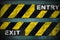 Entry exit sign