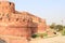 Entry gates and wall protecting Agra Fort