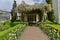 Entry into greenhouses at the Botanical Gardenfrom Cluj-Napoca