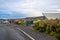 Entry point off Mangatepopo Road to the Mount Tongariro. People can seen waiting their friend and preparing to start their adventu